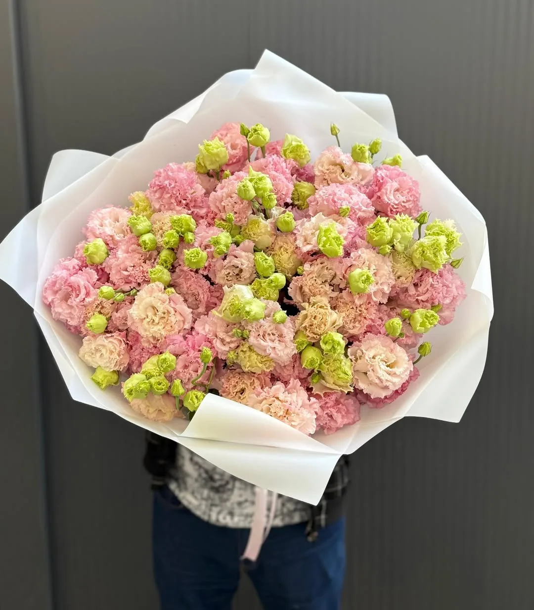 Pembe Lisianthus Buketi