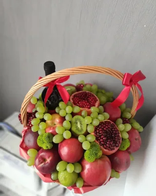 Pomegranate and Grape Fruit Basket